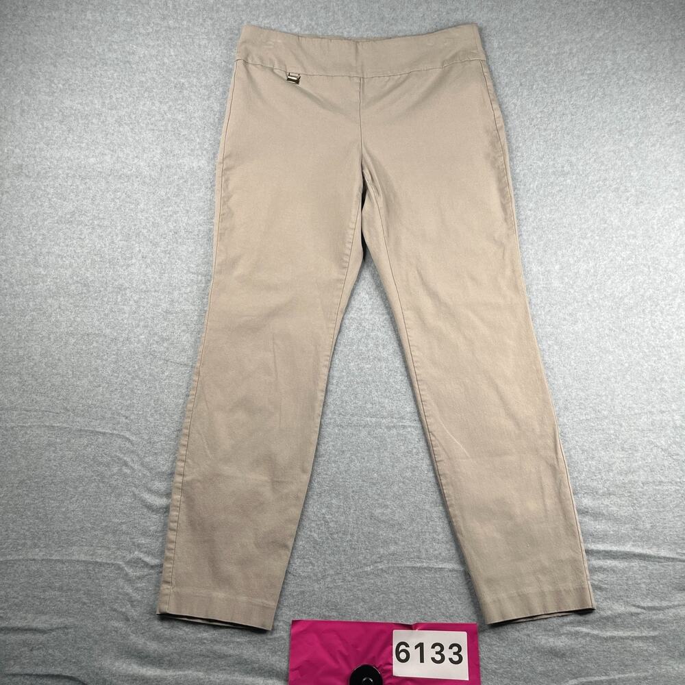 Alfani Casual Pants Womens Size 14 Beige Casual Stretch